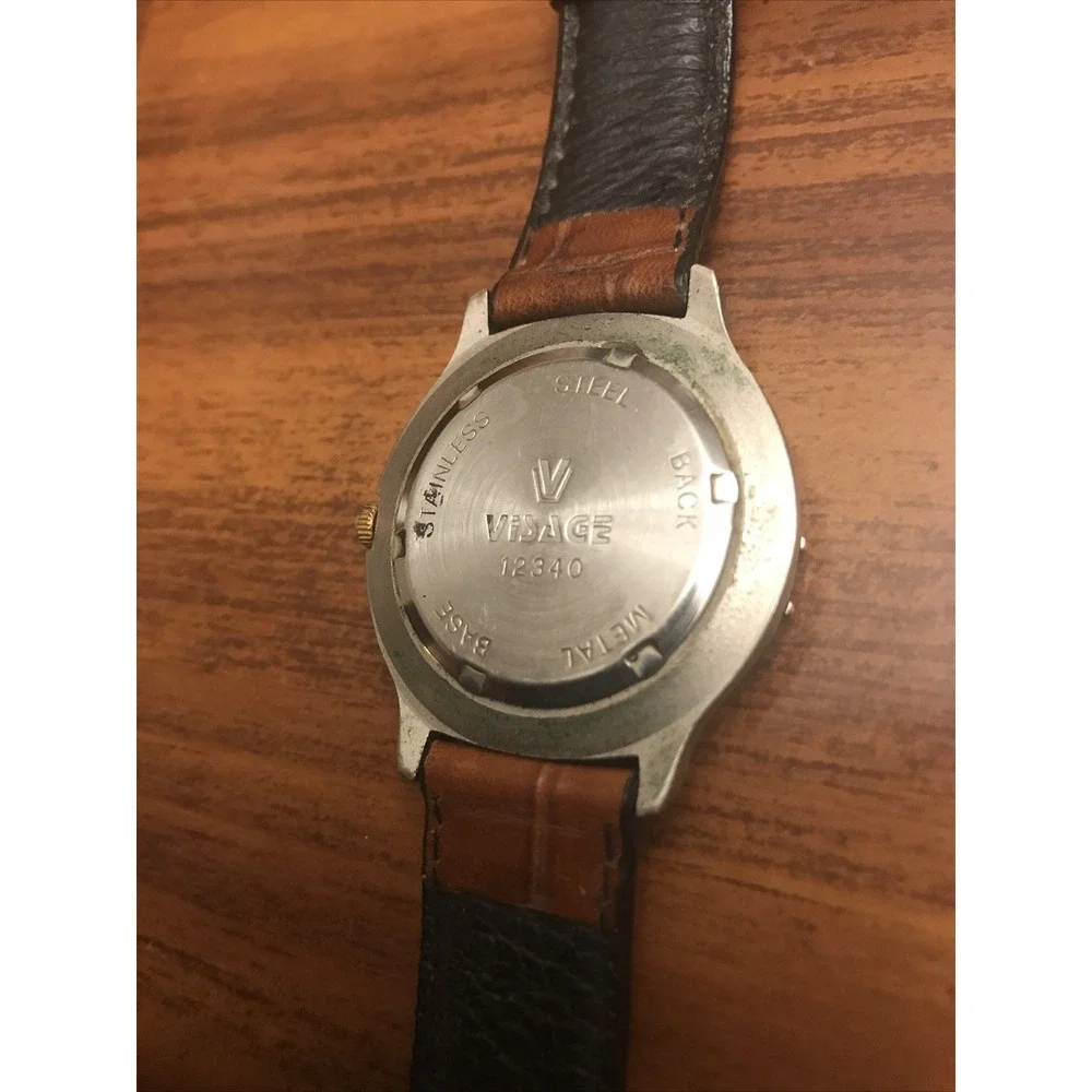 Mens‎ Vintage VISAGE Leather Band Watch